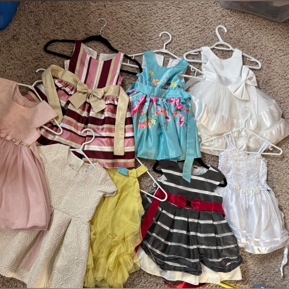 Girls dresses assorted size 3T lot of 8